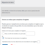 Herramientas de simple membership plugin