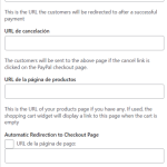 Ajustes generales de wp simple shopping cart