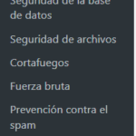 El plugin all in one security
