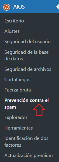 nuevo-menú-prevención-contra-el-spam-del-plugin-aios
