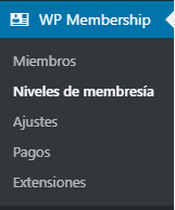 niveles-de-membresía-wp-simple-membership
