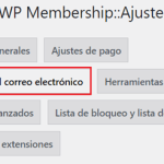 Ajustes del correo electrónico de smp de WordPress