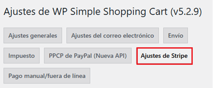 nueva-pestaña-ajustes-de-stripe-wp-simple-shopping-cart