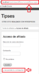 Acceso del afiliado usando WP Affiliate Manager