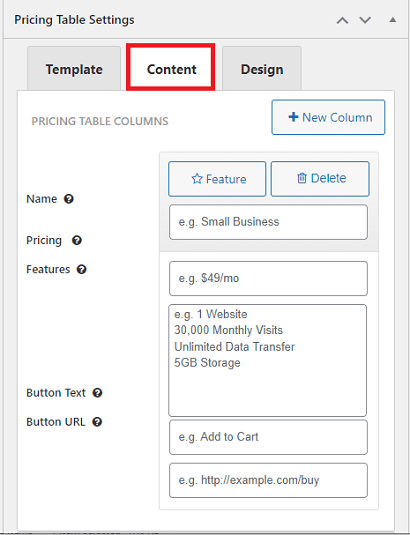 wp-pricing-tables-plugin-content-add-new-column