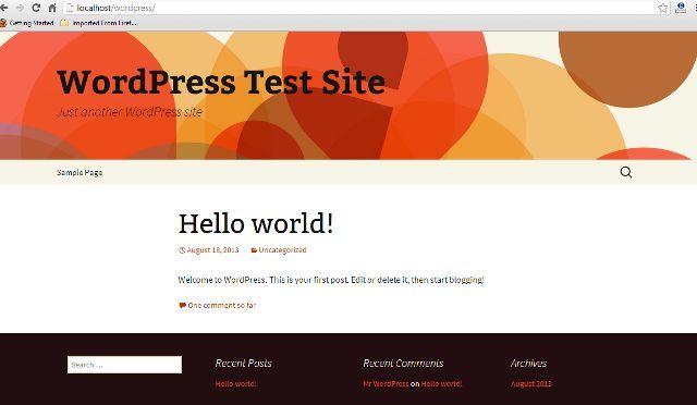 install-wordpress-local-website