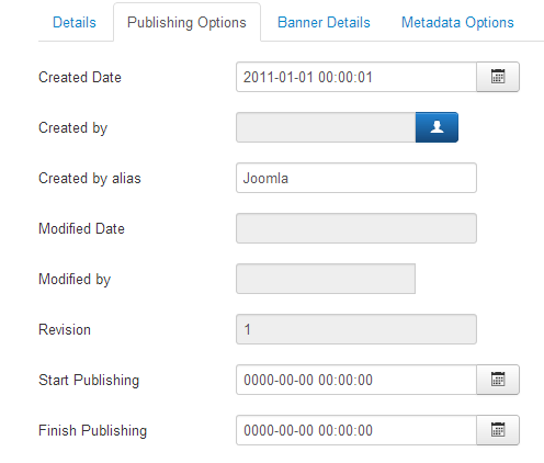 joomla-banner-publishing-options