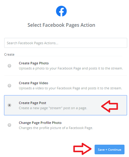 7-select-facebook-pages-zap-action