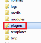 delete joomla3 cache-plugins