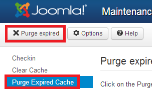 delete joomla3-cache-purge-expired-cache
