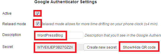 google authenticator-plugin-settings