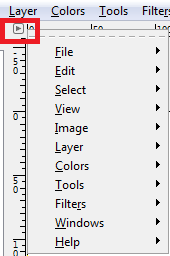 gimp-image-editor-access-image-menu