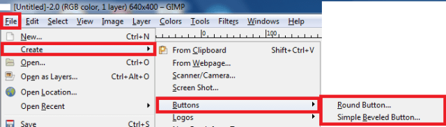 gimp-image-editor-create-buttons