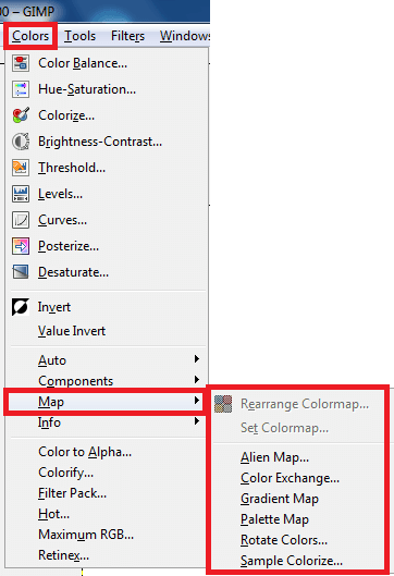 gimp-image-editor-colors-map