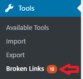 wordpress-broken-links-checker-plugin-menu-broken-links