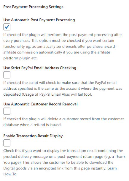 wordpress-eStore-plugin-post-payment-processing-settings