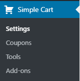 wp-simple-shopping-cart-admin-settings