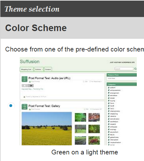 suffusion-theme-selection-color-scheme-green-on-light-theme