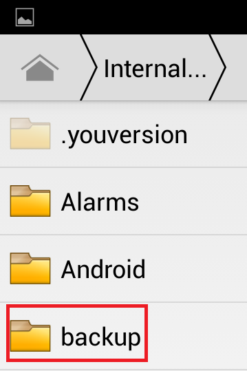 backup-android-internal-folder