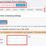 Fast Secure Contact Form Scheduling