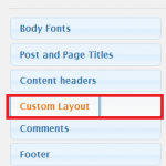 Suffusion Theme Options Typography Custom Layout