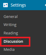 wordpress-setup-discussion-menu