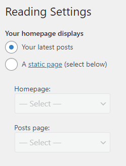 first-time-blogging-admin-panel-reading-settings-part1