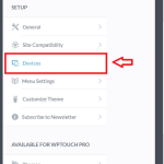 WPtouch Devices Settings