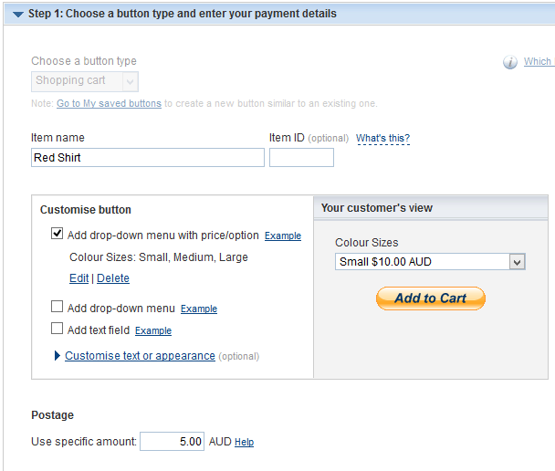 how-to-create-paypal-buy-now-button-settings
