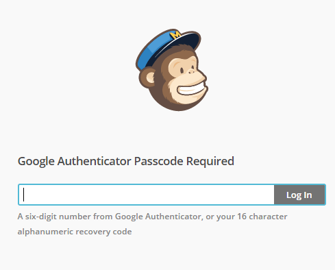 mailchimp-two-factor-security-Google-passcode