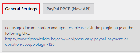 wp-easy-paypal-payment-accept-general-settings
