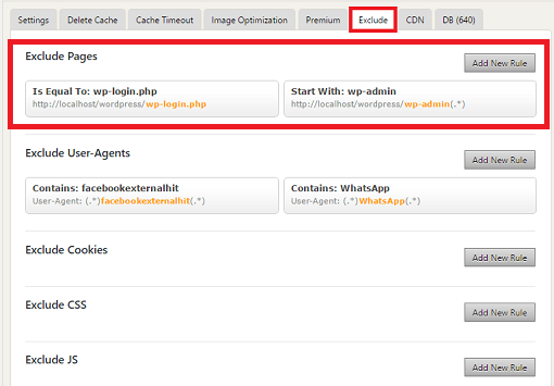 wp-fastest-cache-advanced-options-exclude-pages