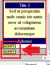 kompozer-adsense-code-displayed