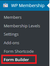 wordpress-simple-membership-form-builder-menu