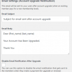 WordPress Simple Membership Email Settings