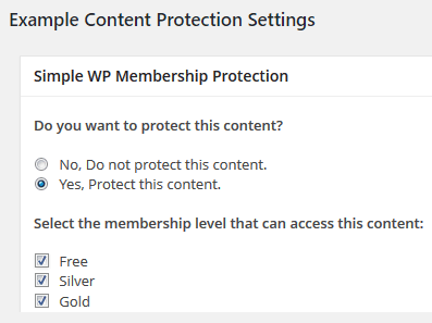 wordpress-simple-membership-level-settings-content-protection