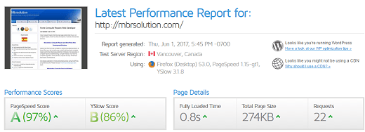 hyper-cache-personal-settings-gtmetrix-results