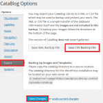 CataBlog Options Export Tutorial