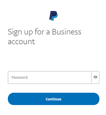 enter-password-for-PayPal-business-account