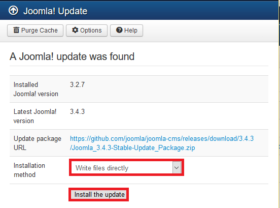 joomla-control-panel-install-the-update