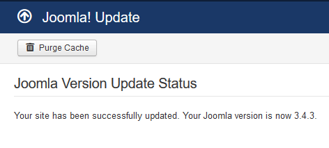 joomla-control-panel-update-successful