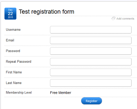 wordpress-simple-membership-free-registration-form