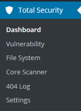 wordpress-total-security-plugin-menu