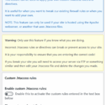 All In One Security Custom Rules