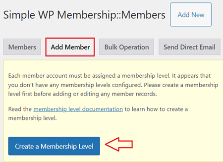 wordpress-simple-membership-add-new-member-message