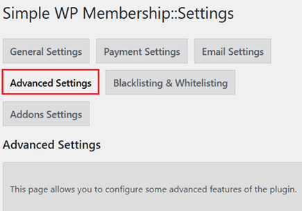 simple-wp-membership-advanced-settings-tab