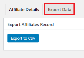 wordpress-affiliates-manager-export-data-tab