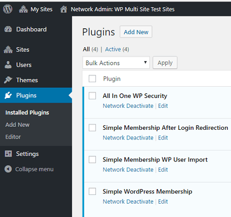 wordpress-simple-membership-multisite-setup-plugins-added
