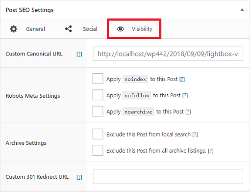 the-seo-framework-post-settings-visibility-tab