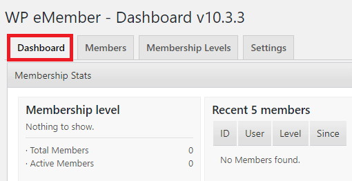 wp-emember-tutorial-dashboard-information